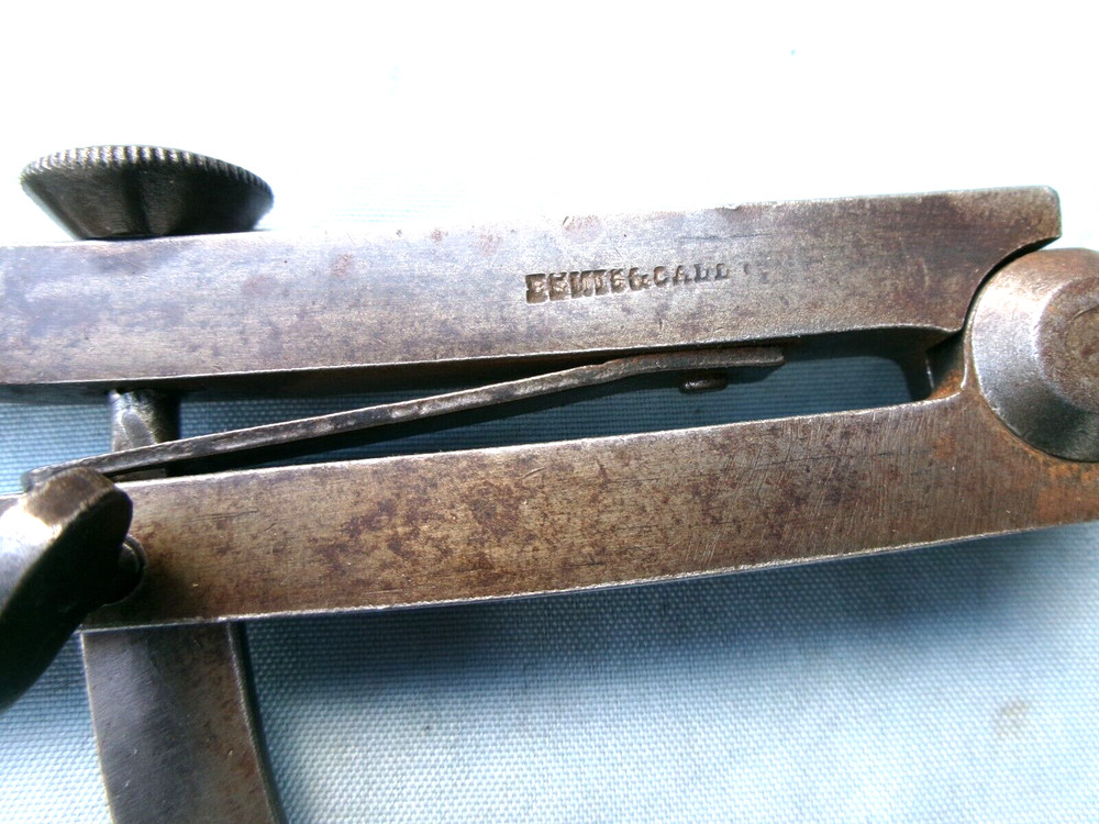 ANTIQUE OUTSIDE CALIPERS - 10" MODEL - SIGNED: BEMIS & CALL CO.