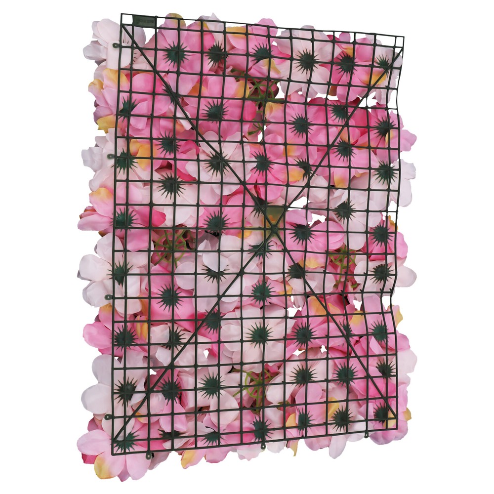 Floral Backdrop Wedding Party Decor 6pcs Artificial Flower Wall Panels 60*40cm