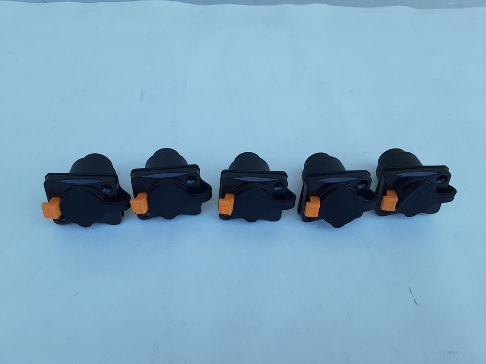 5x EtherCON RJ45 Female Panel Mount Connector