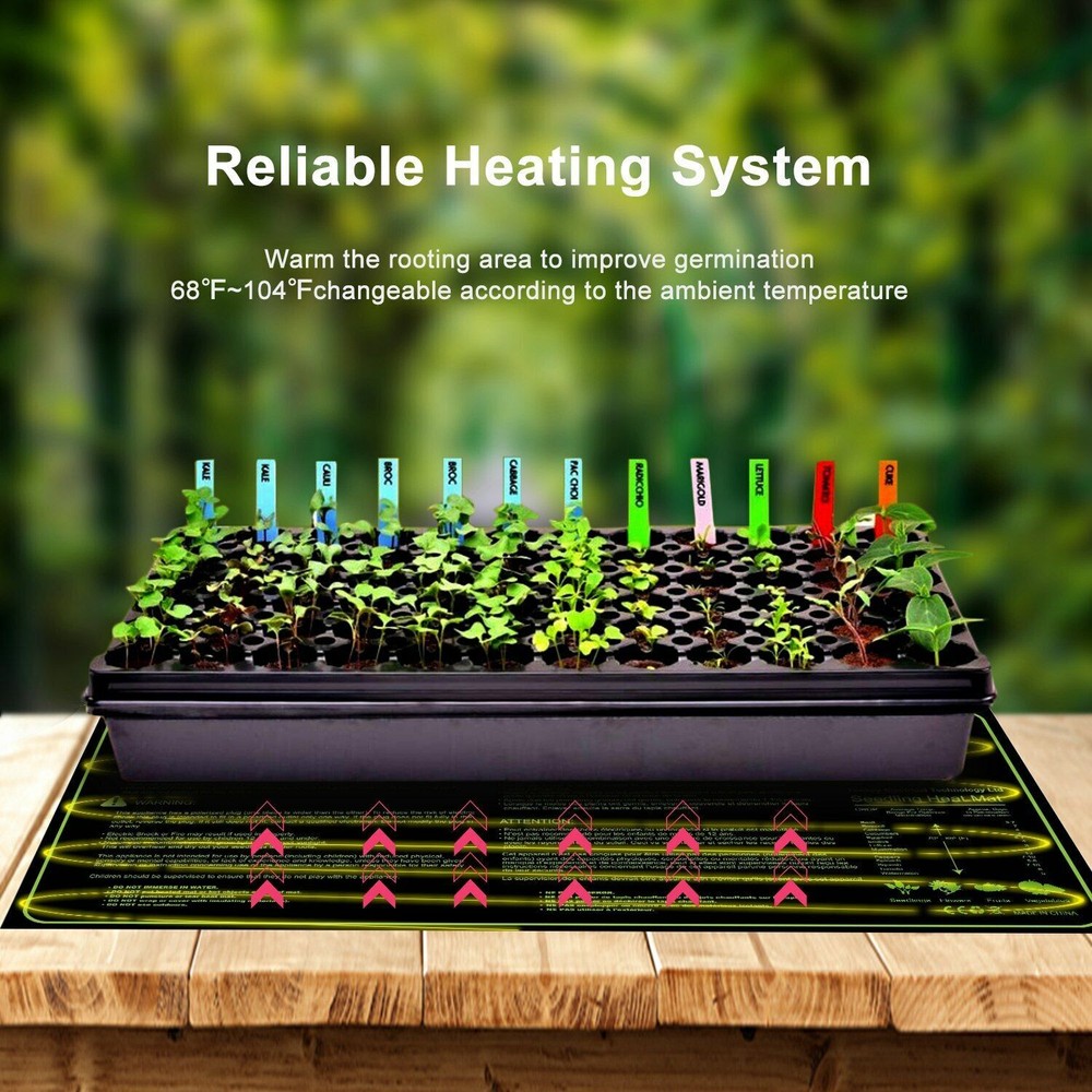 10"x 20" Seedling Heat Mat Seed Germination Propagation Clone Starter Waterproof