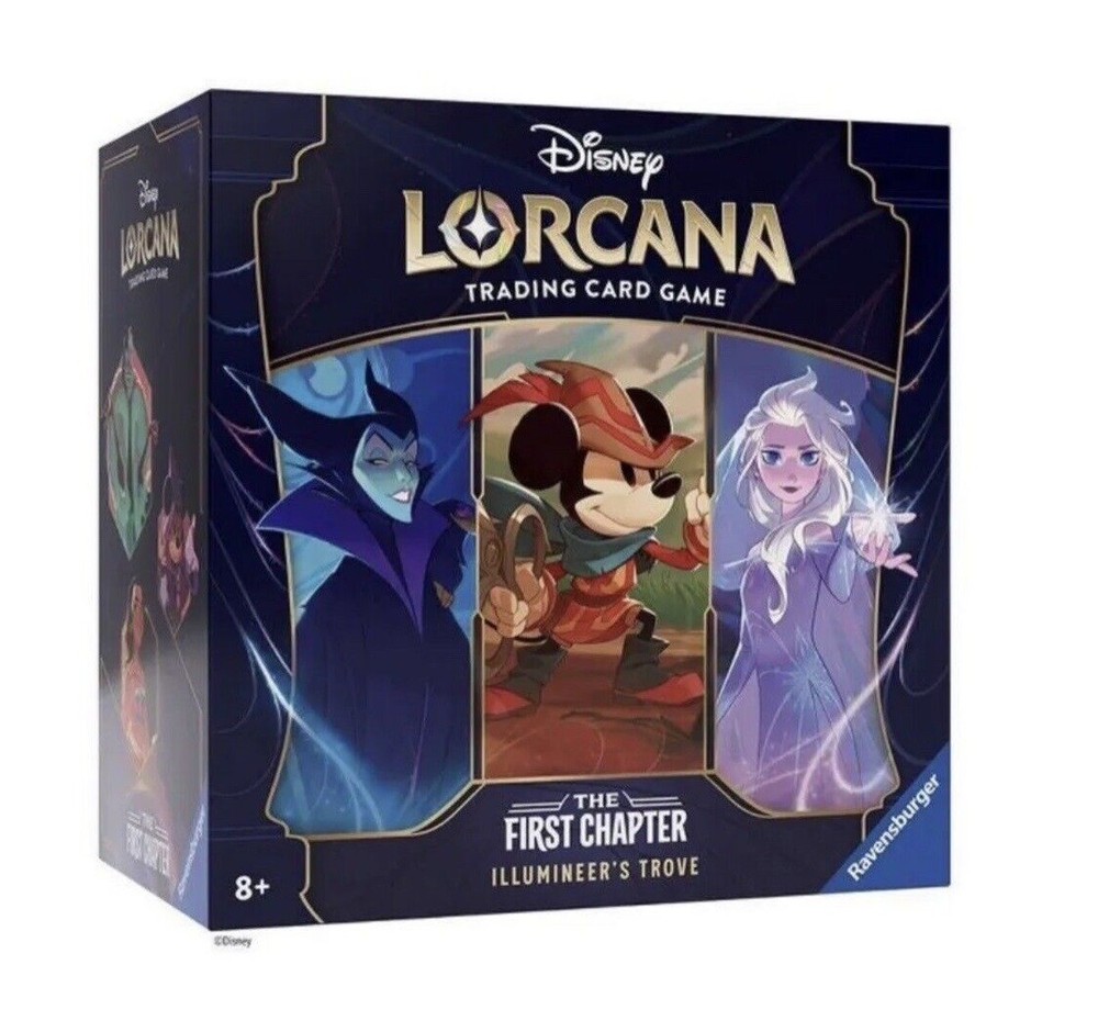 4pc DISNEY LORCANA TROVE Box Clear Plastic Protector Display Case