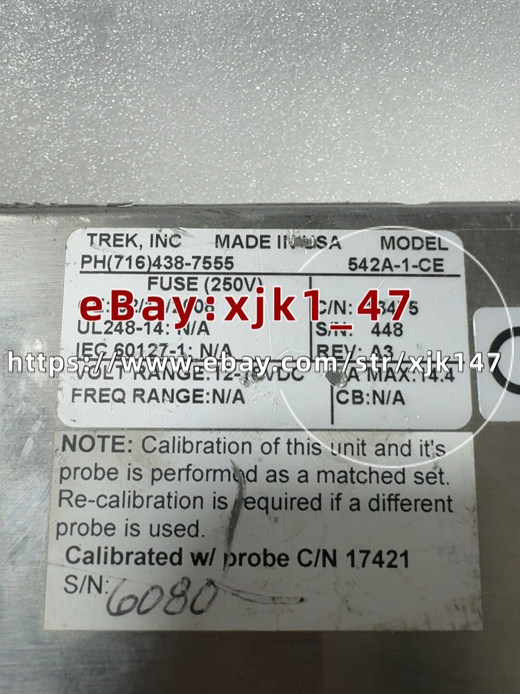 TREK 542A ELECTROSTATIC VOLTMETER 542A-1-CE