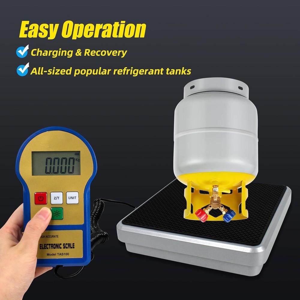 Handheld Digital Charging Scale 220lbs with Slip-Resistant Platform & Carry Case