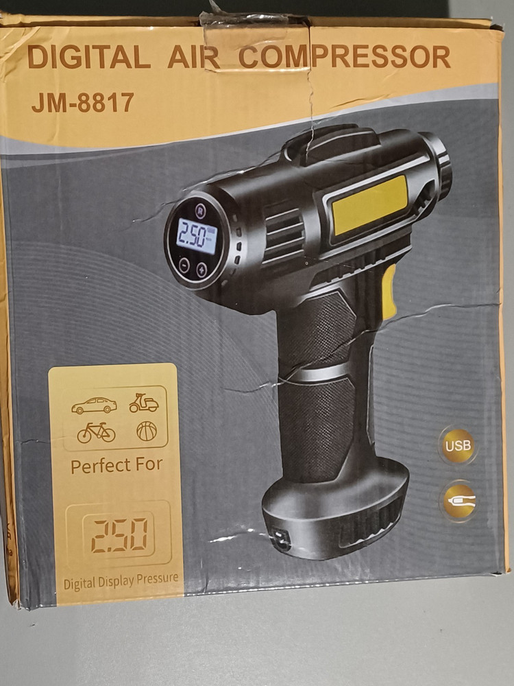 Air Compressor - Tire Inflator Air Compressor - Cordless - 120W