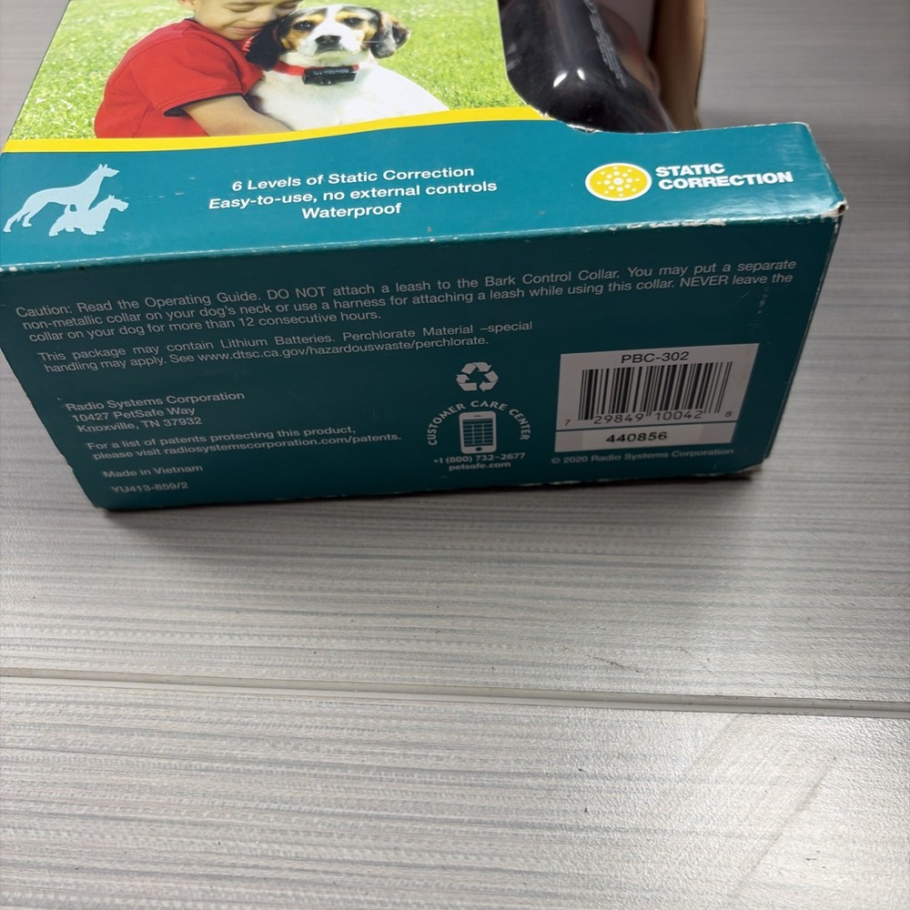 Pet Safe Basic Bark Collar Static Correction NIB