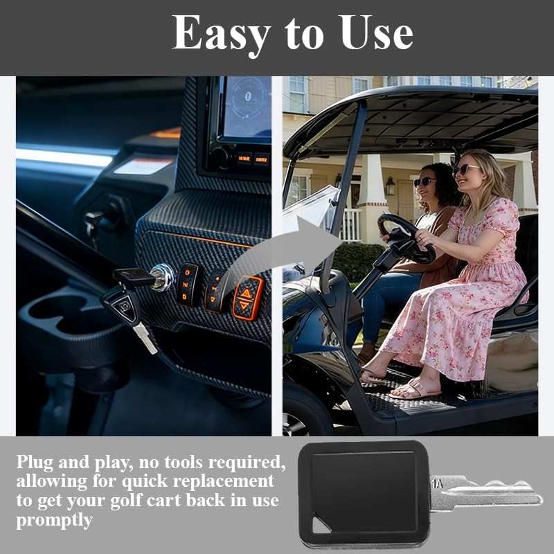 Golf Cart Replacement Key Set Universal Ignition Switch Key Fits Mainstream