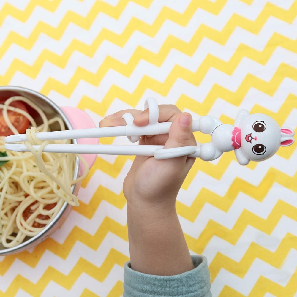 Rabbit White Chopsticks, Training Chopsticks, Learning, Beginner, Training, P...