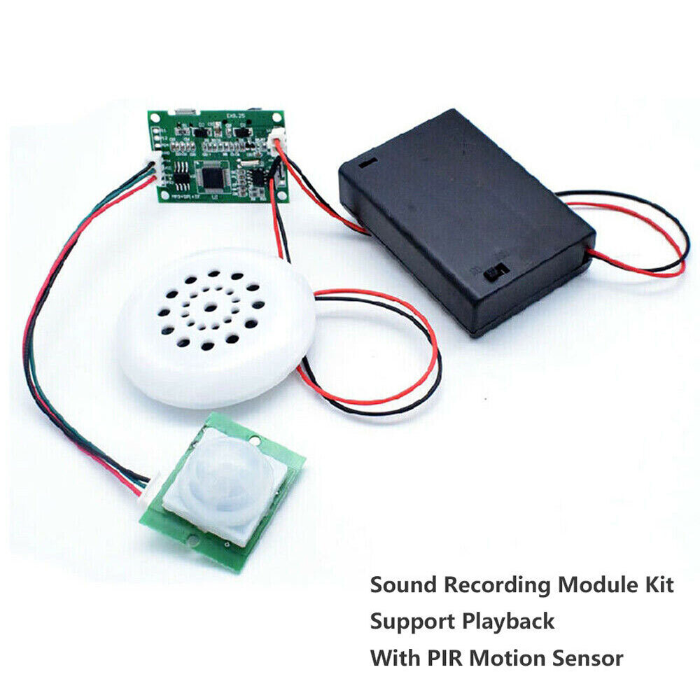 MP3 Voice Recording Playback Module Sound Recorder board With Speaker+PIR sensor