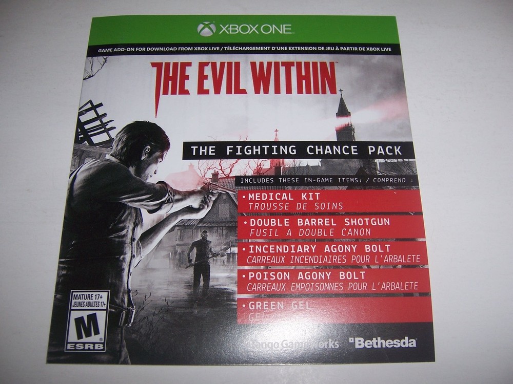 The Evil Within Fighting Chance Pack DLC Add-on Code for Xbox One 1