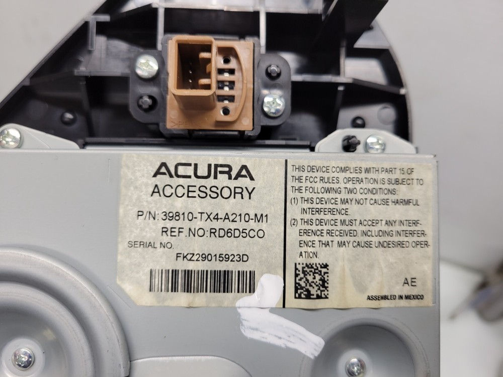2016-2018 Acura RDX Display Info Screen Upper 39810-Tx4-A210