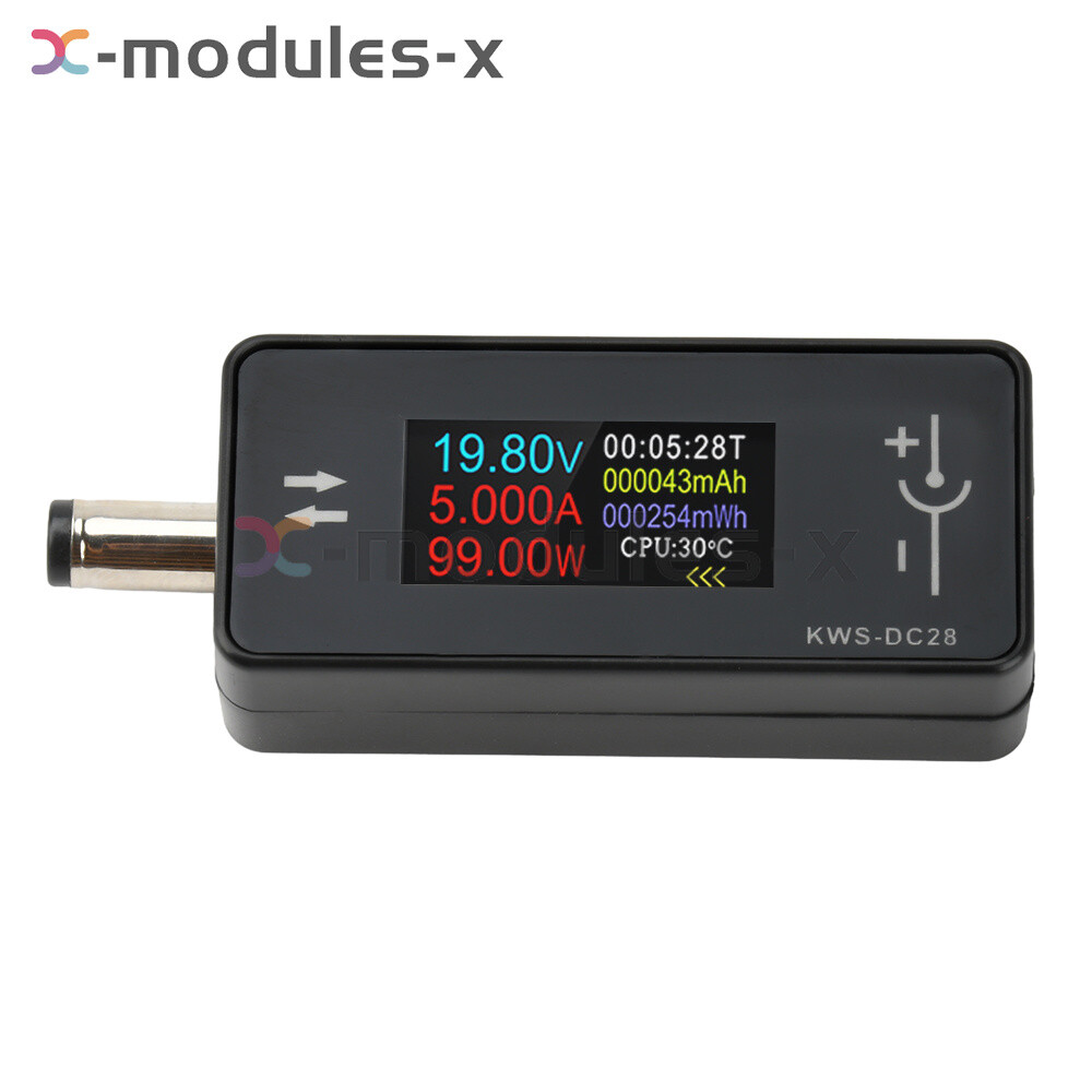 DC5.5*2.5 Current Voltage Power Meter Tester Digital LCD Display Meter DC 4V-30