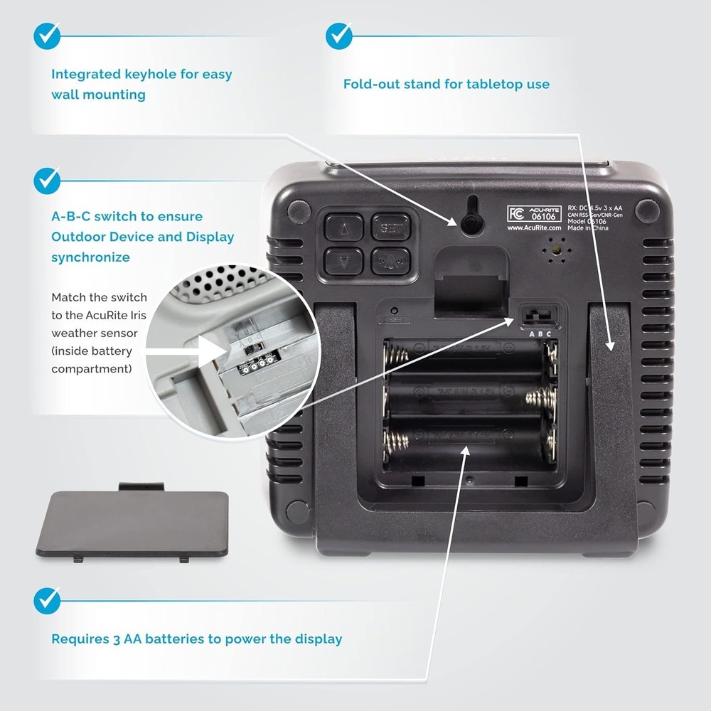 Iris Weather Station with Mini Wireless Display