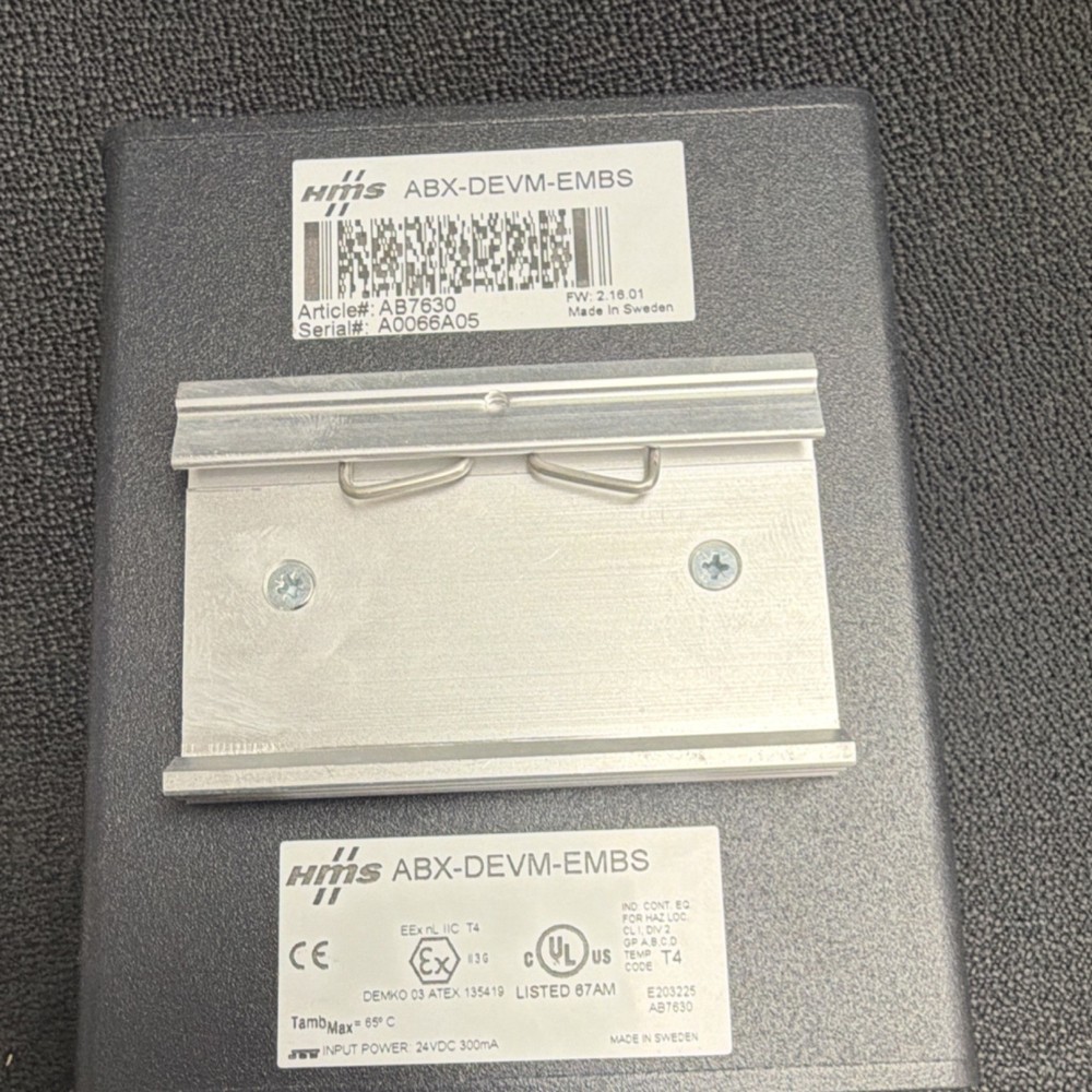 HMS ABX-DEVM-EMBS AB7630 Gateway Ethernet DeviceNet Communication Module