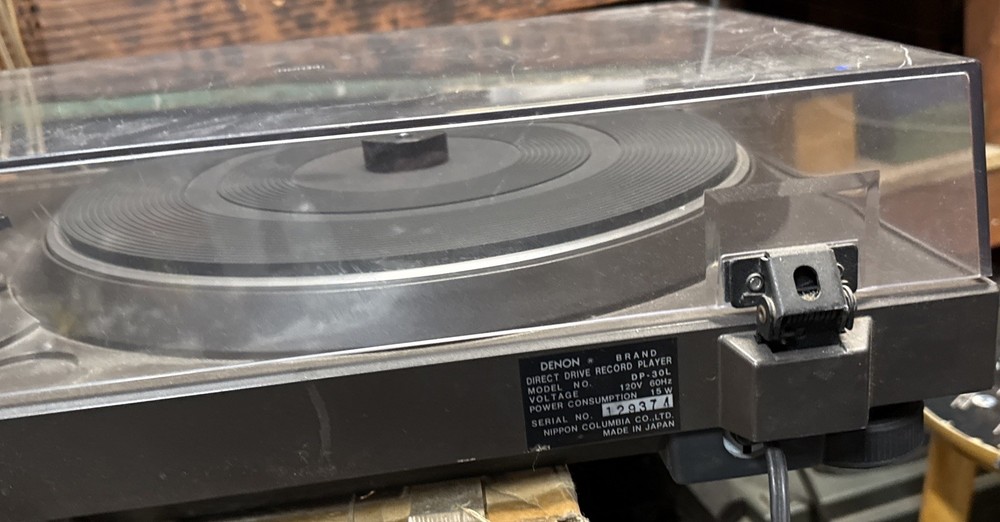 Denton Dp30l Turntable Tested Vintage