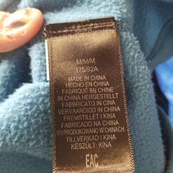 Marmot turquoise fleece 1/2 zip pullover