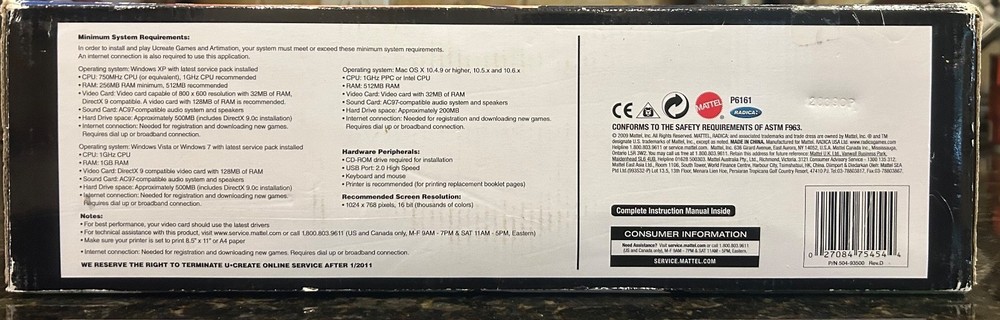 Radica U-CREATE Games & Artimation studio kit. Released in 2009