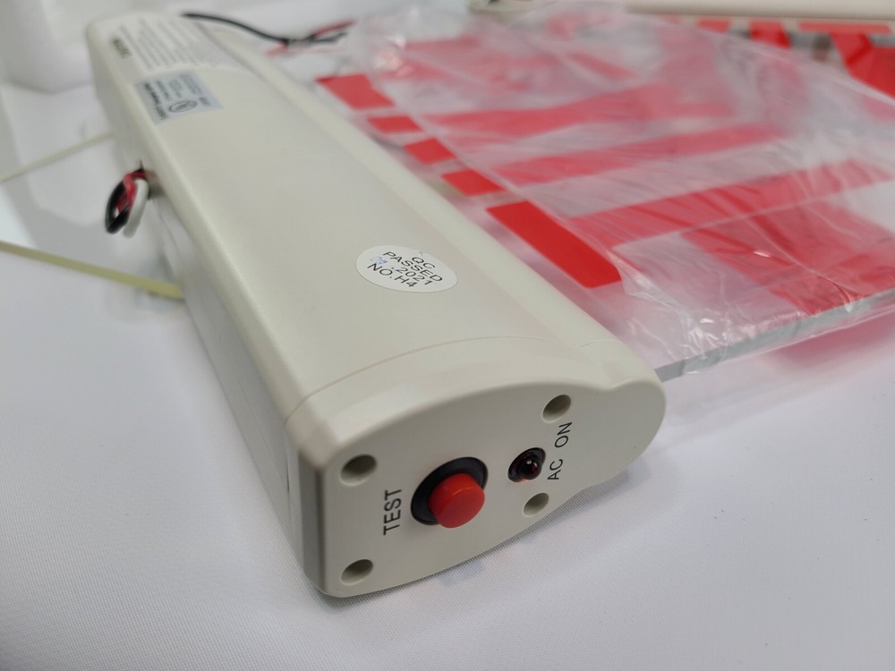 LEONLITE Red LED Edge Lit Exit Signs UL 924, Emergency Exit Lights - 2 Pack