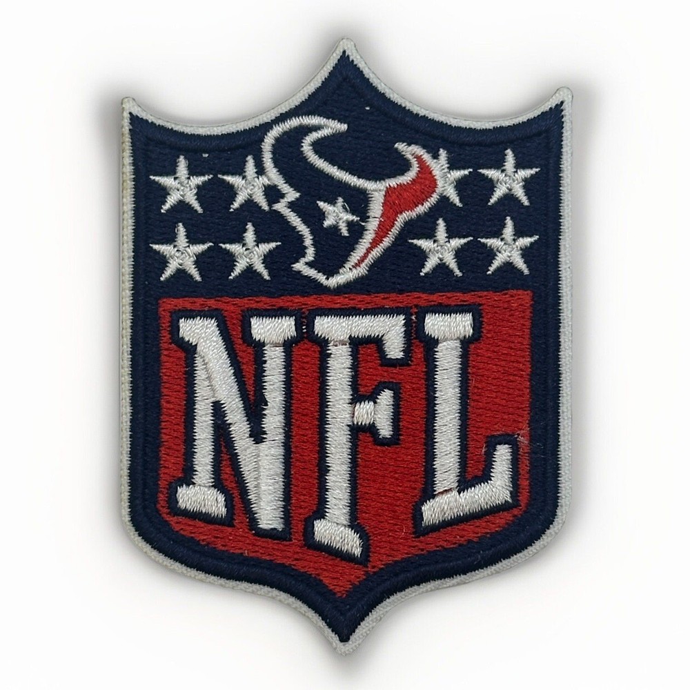 Houston Texans NFL Logo Patch 2” X  3” Iron On Embroidered