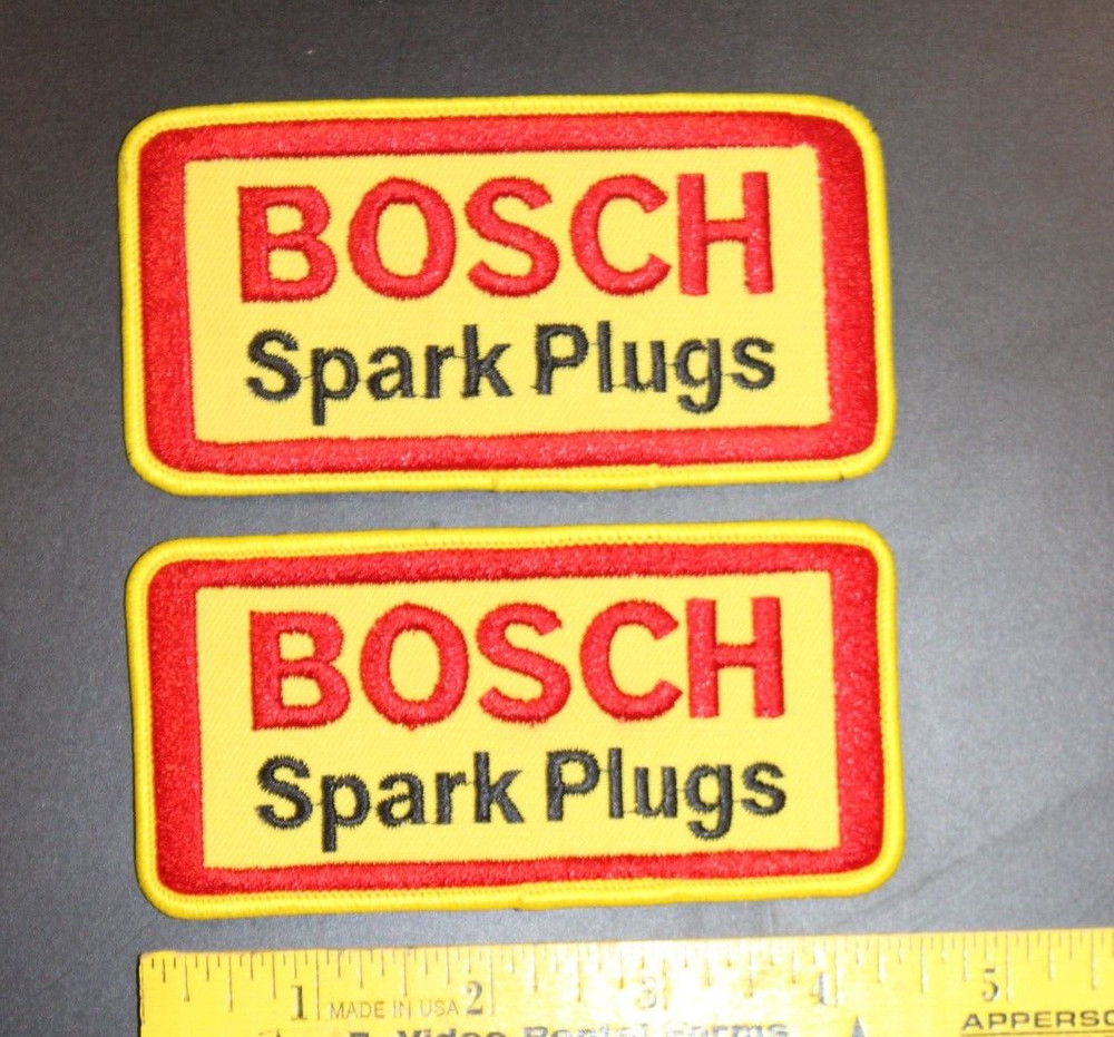 Bosch Spark Plugs, 2, Patches, New, 2000's, 4.5"