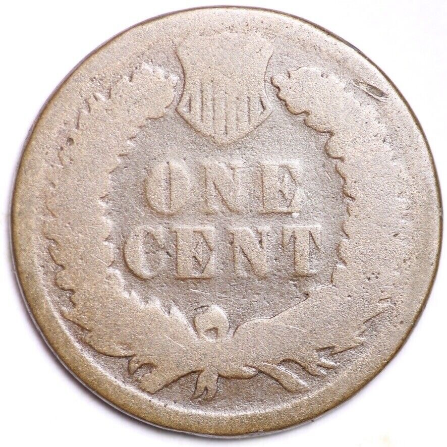 1874 Indian Head Cent Penny AG
