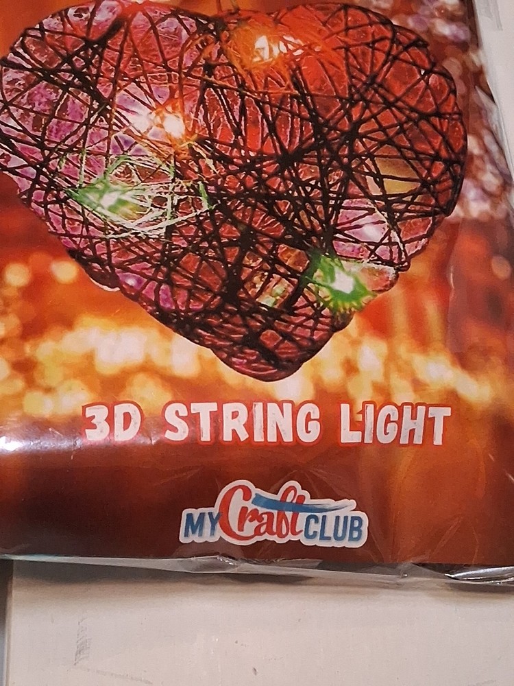 My Craft Club 3D String Light Twinkling Heart