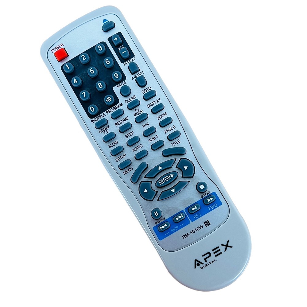 Original Apex RM-1010W OEM DVD Player Remote Control - Has Been Tested