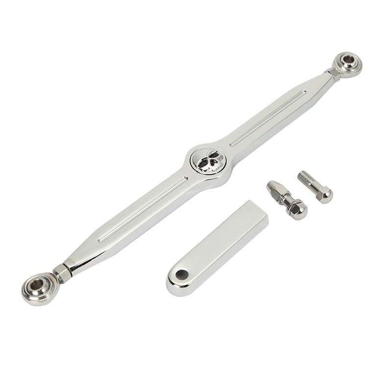 Chrome Skull Shift Linkage For Harley Davidson Softail Road King Electra Glide