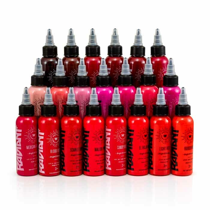RADIANT COLOR TATTOO INK - RED INKS