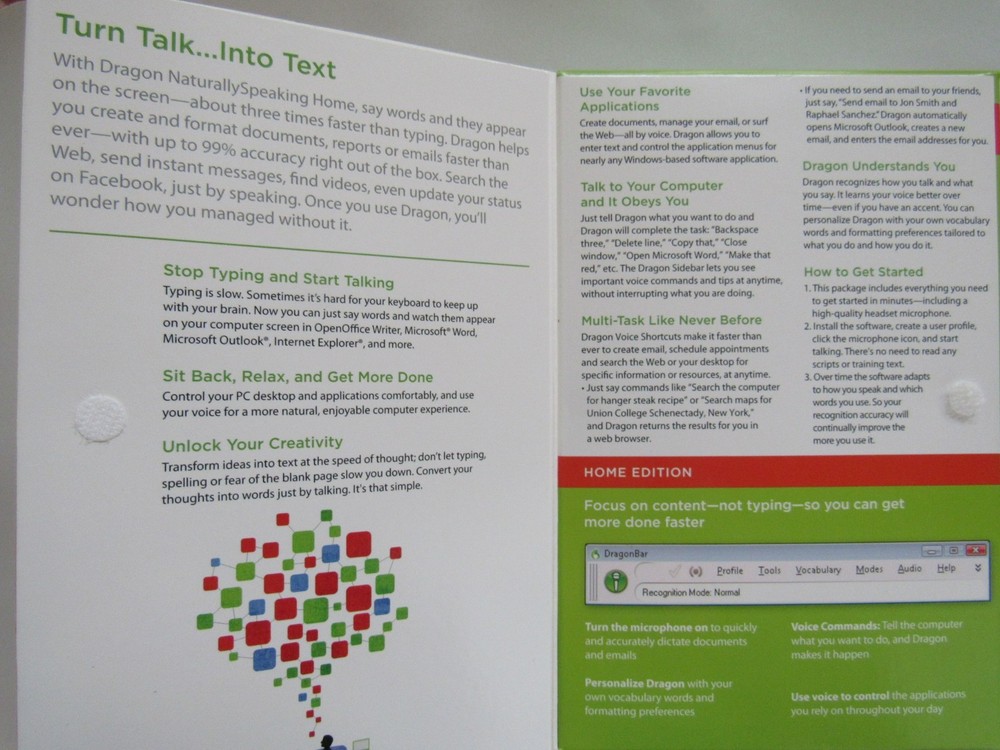 Dragon Naturally Speaking Speech Recognition Software Version 11 with Headset