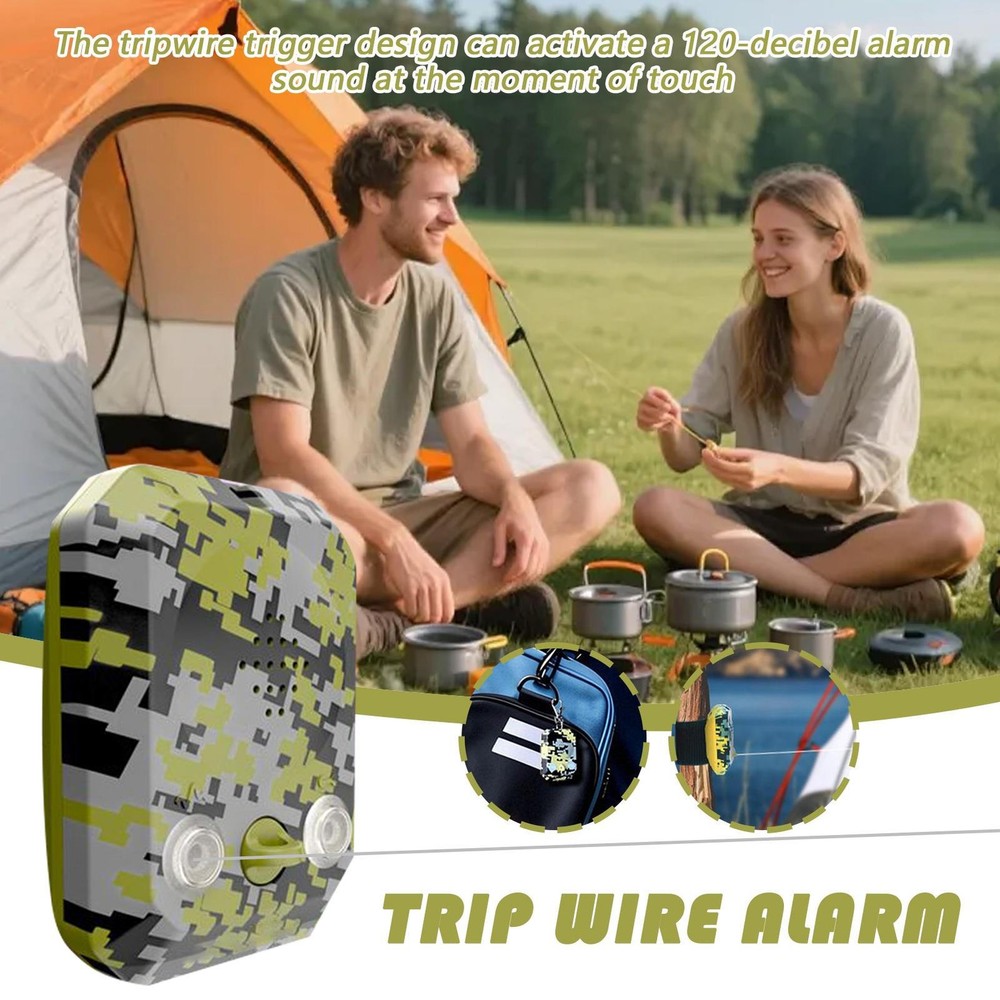 Perimeter Alarm 120dB Waterproof Camping Perimeter Alarm Security Sirens Typical