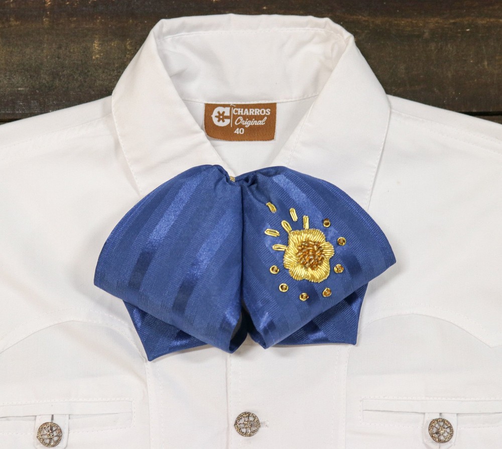 Blue De Canutillo Charro Mono Bowtie Flor