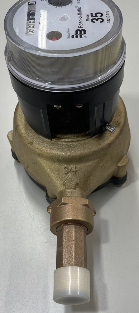 Badger Brass Water Meter Model 35 3/4”
