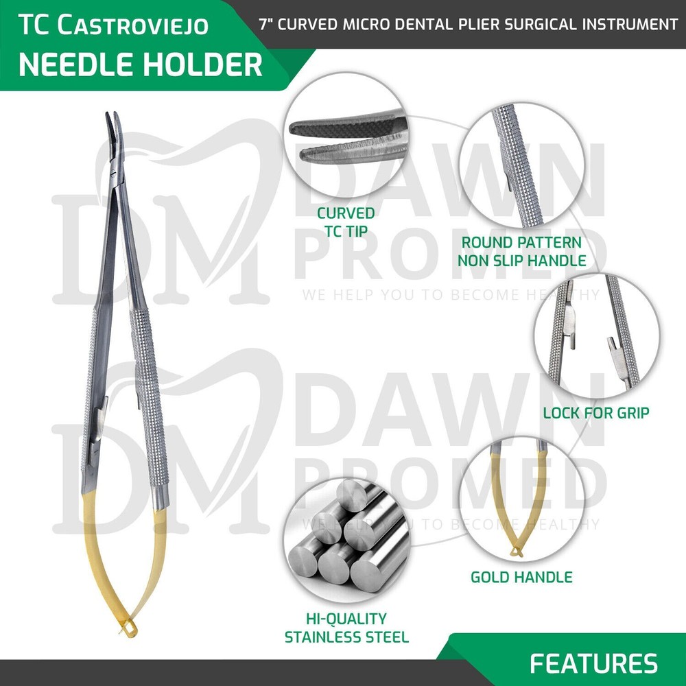 6 Pcs Micro Surgery Set Medical Surgical Instruments German Grade