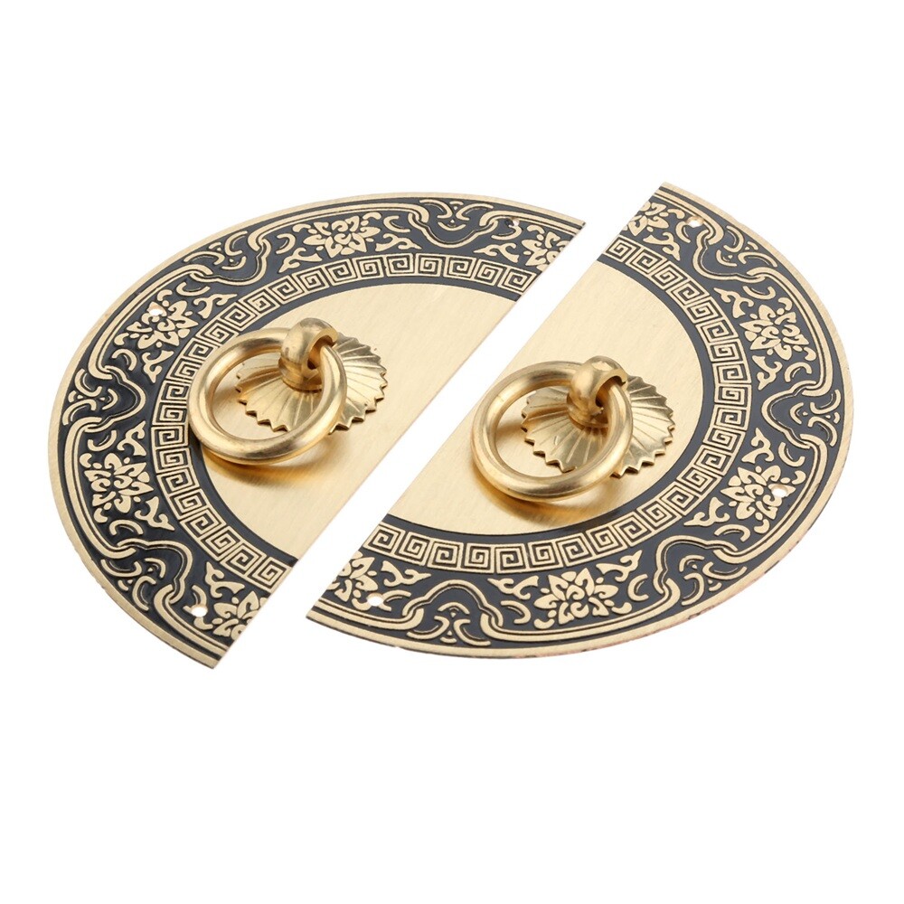 1 Pair Exquisite Cupboard Knob Ring Wardrobe Handle Jewelry Box Pull 2 Color