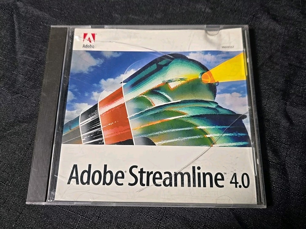 ADOBE STREAMLINE 4.0 CD FOR WINDOWS WITH SERIAL NUMBER LINE TRACING PROGRAM 2001