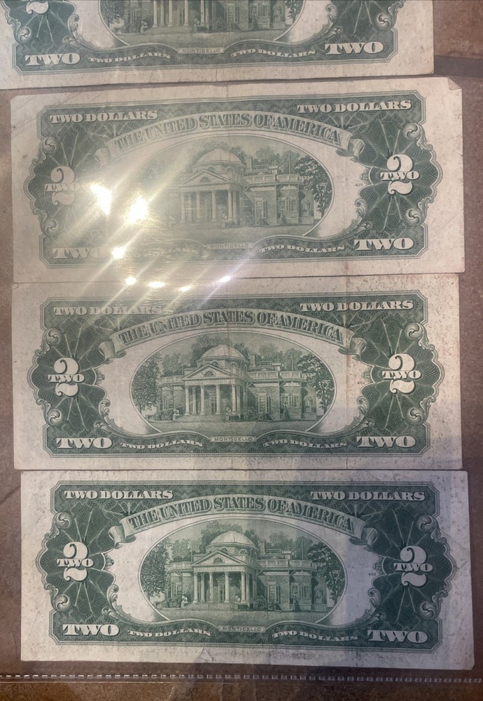 8- 1953 Jefferson $2 Bill Red Seal A-B