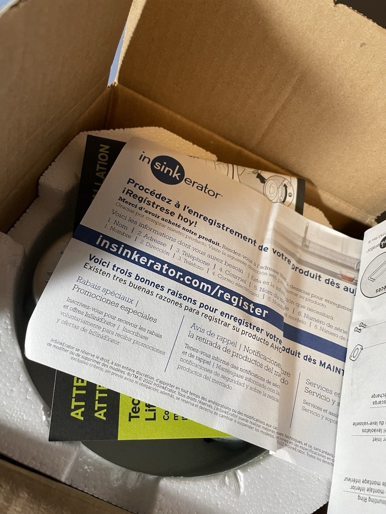 InSinkErator Badger 1/2HP Garbage Disposal Kitchen Sink Standard Series 5