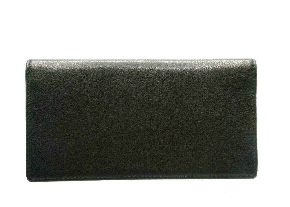 Leather Checkbook Cover Barclays Bank Black