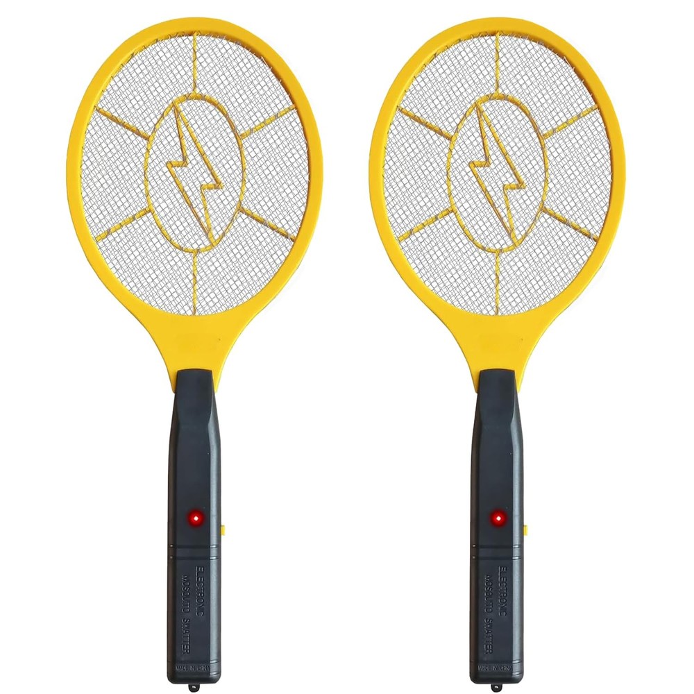 2 Pack Electric Fly Swatter, Bug Zapper Racket for Indoor Pest Control, Handh...