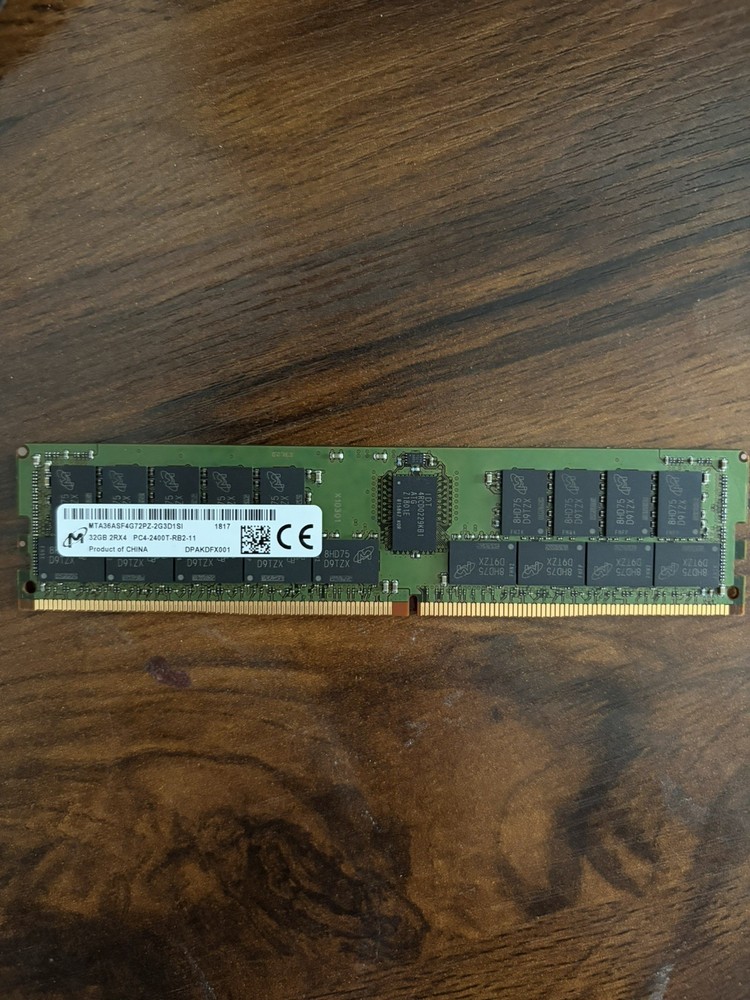 MICRON 32GB 2RX4 PC4-2400T  Server RAM ECC Registered DDR4