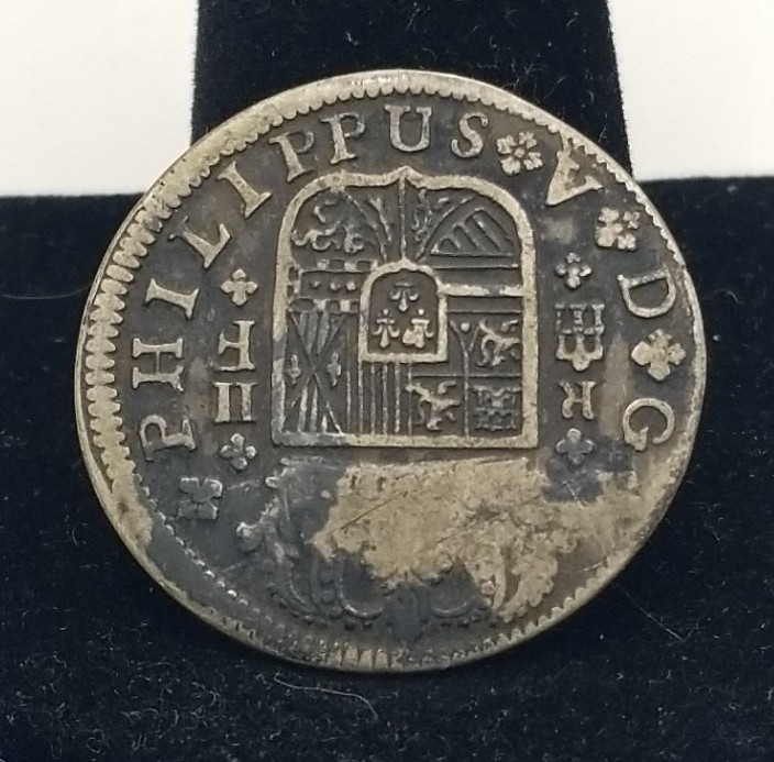 1722 Silver 2 Reales Spain #20623