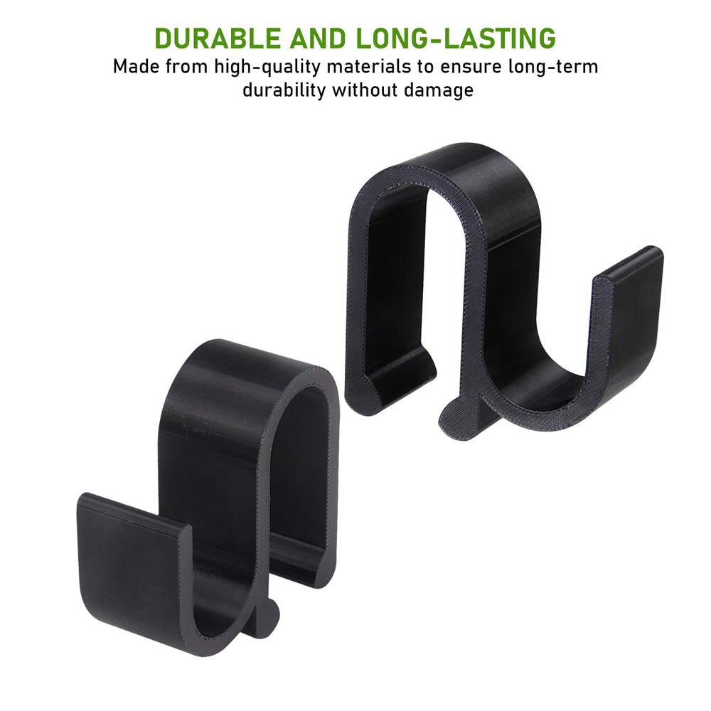 MingQiEven Multipurpose Side Hook,Convenient Accessory for Hanging Black