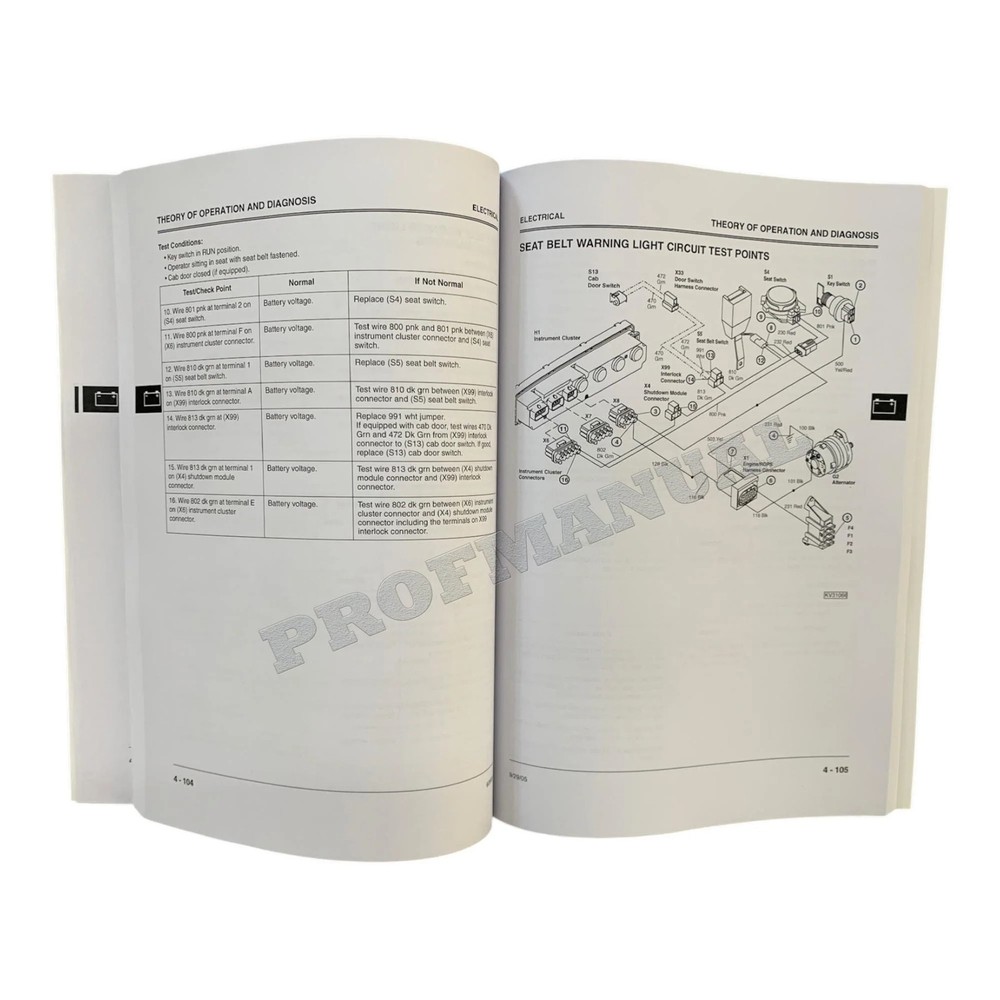 John Deere 260 270 Skid-Steer Loader Electr Schematic Service Manual *Send SN