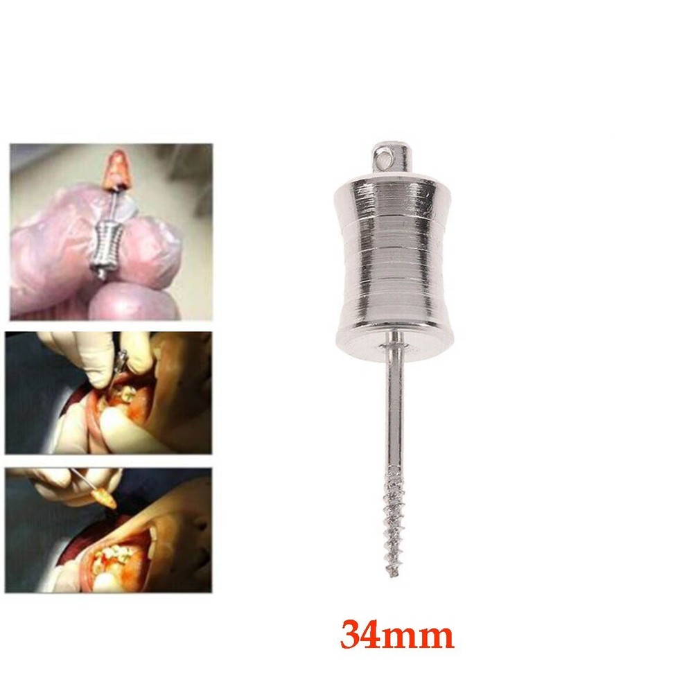 1PC Dental Tooth Extraction Elevator Apical Root Tip Extractor Forceps 34mm