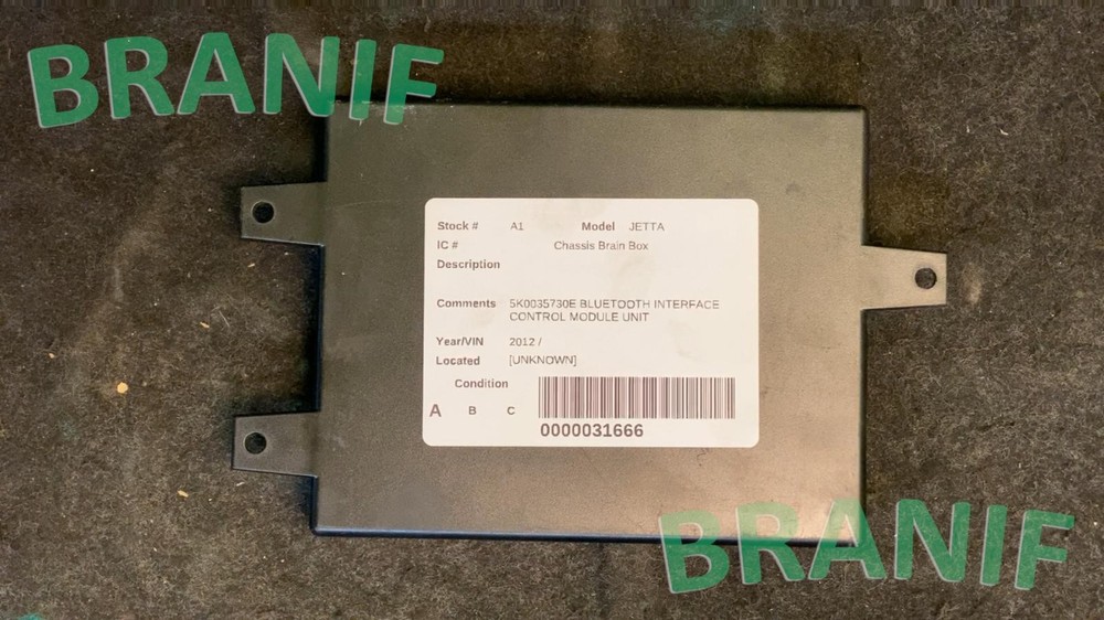 VW JETTA Bluetooth Interface Control Module Unit 5K0035730E