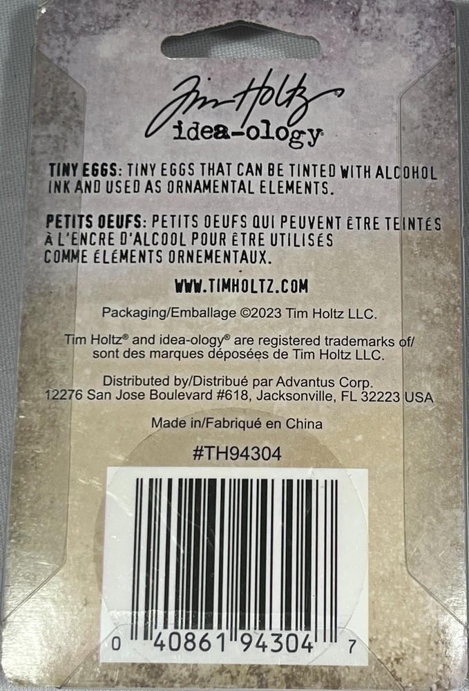 (2 PACK) Tim Holtz Idea-Ology Tiny Eggs, 50 pieces