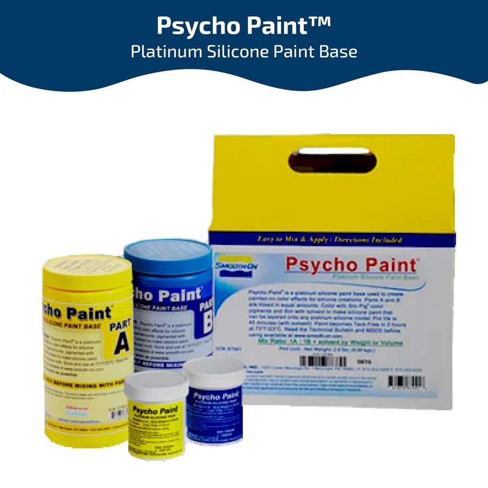Psycho Paint Platinum Silicone Paint Base 8 Ounce Kit