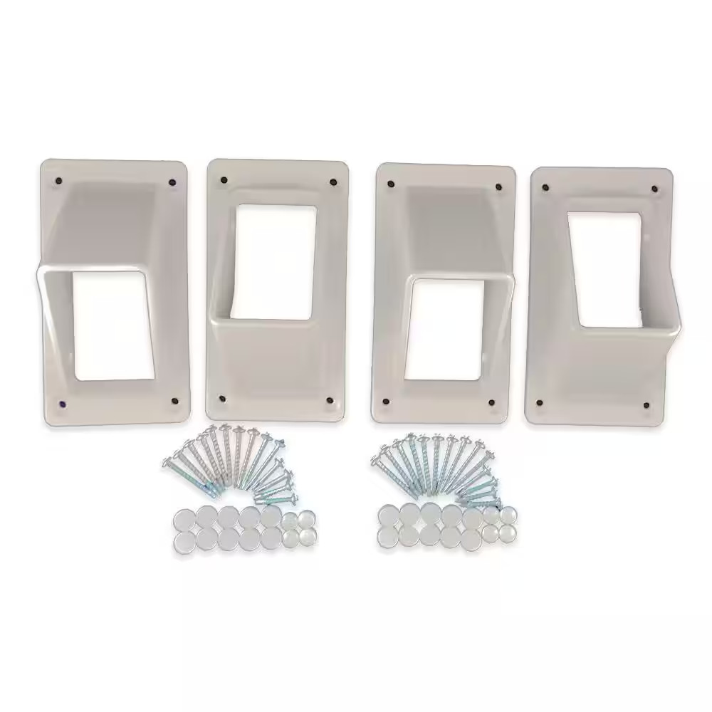 Naples Tan Stair Railing Bracket Kit (4-Piece)