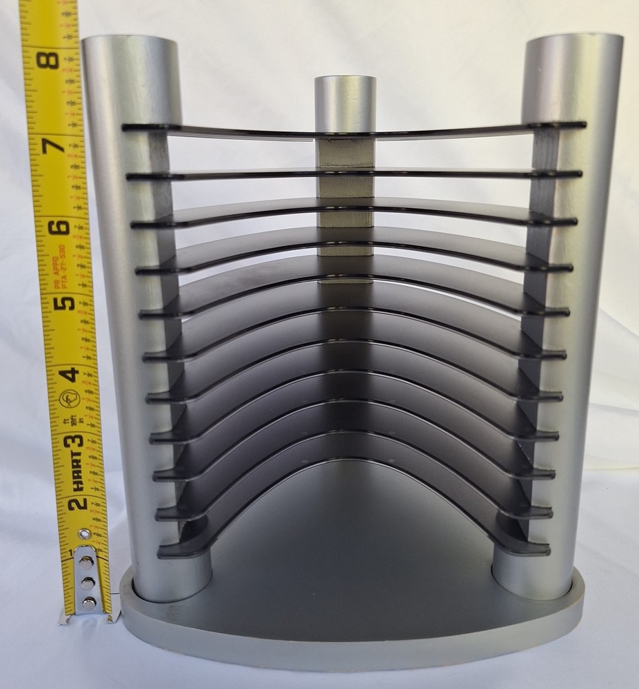CD Storage Rack For Desktop Holds 10