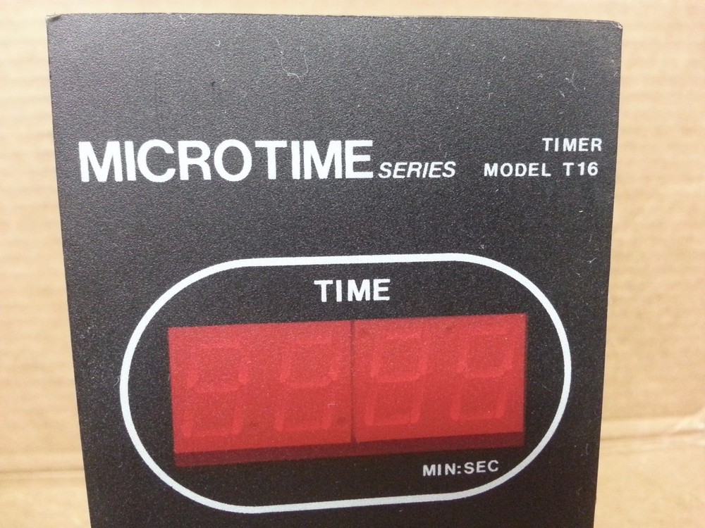 NEW MODUTEC T16A MICROTIME SERIES TIMER MINUTES/SECS SHIPS SAME BUSINESS DAY